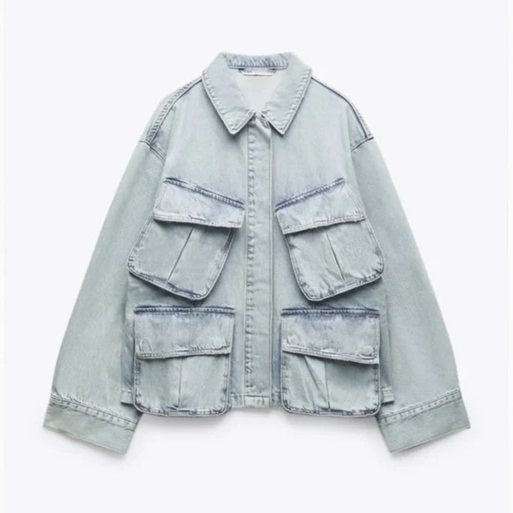 Zara Women's Oversized Denim Jacket XS - Picture 2 of 7